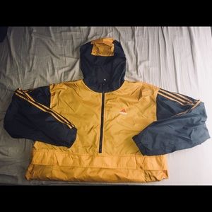 Men’s Adidas Windbreaker Mustard Yellow/Grey